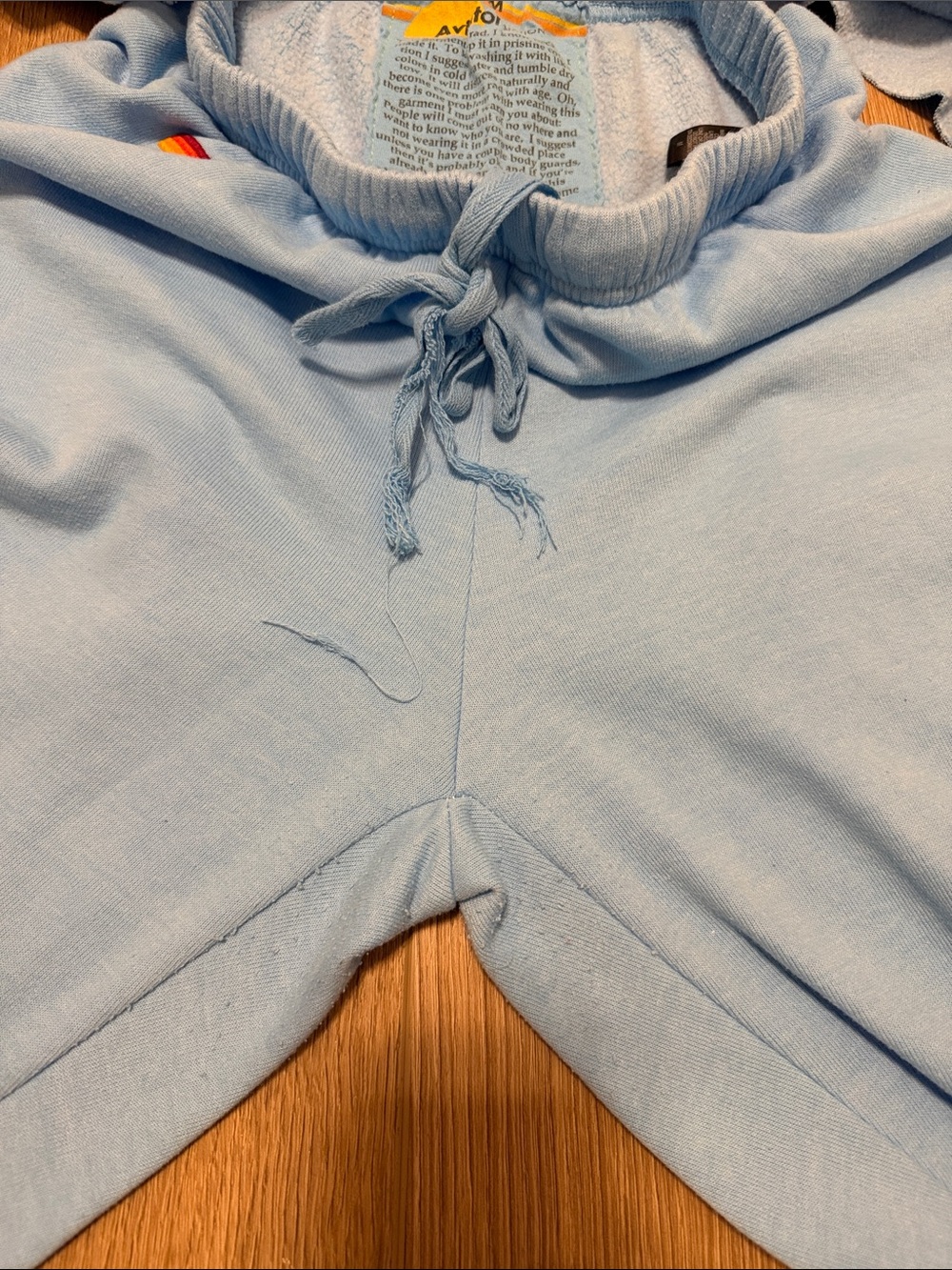 Aviator Nation Pale Blue Smiley Face Hoodie & Joggers Set - Picture 5 of 5